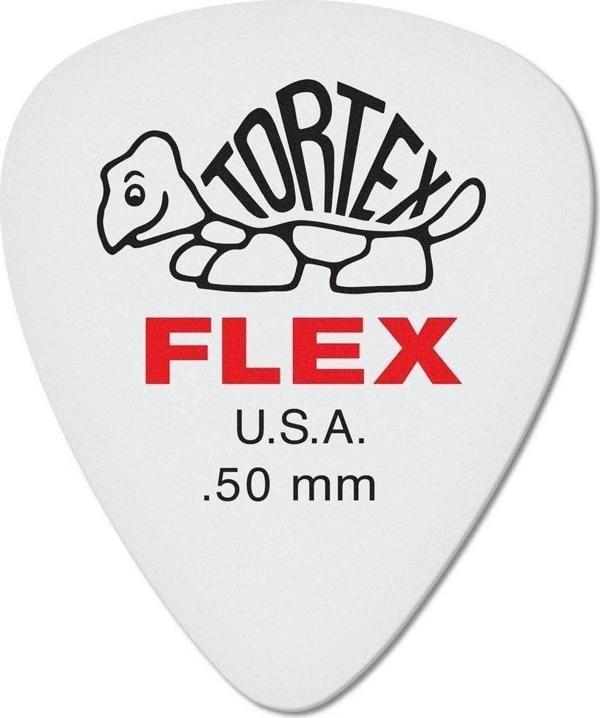 Jim Dunlop 428B.50 Tortex 1 Adet Flex Pena - 0.50 mm. Gitar Penası - Image 1