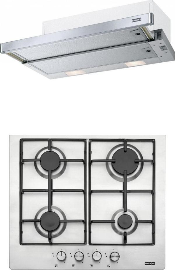 FRANKE Sürgülü Aspiratör FTC 6032 GR XS V2 600 Inox 315.0547.796/ Smart Linear FHNL 604 4G XS E Inox 106.0489.620 OCAK 2'Lİ  ANKSTRE SET - Image 1