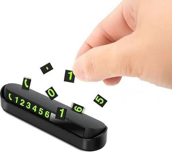 Fosforlu Otomobil Park Numaratörü Aç Kapa Numaratör Telefon Numarası Araba Parktel Numaralık - Image 1