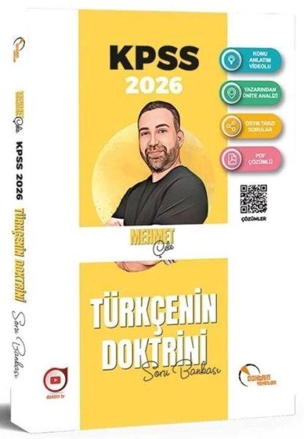 Doktrin 2026 KPSS Türkçenin Doktrini Soru Bankası Çözümlü - Doktrin Yayınları - Image 1