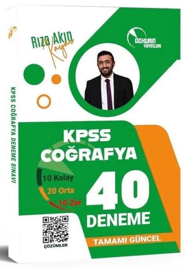 Doktrin KPSS Coğrafya 40 Deneme Çözümlü - Doktrin Yayınları - Image 1