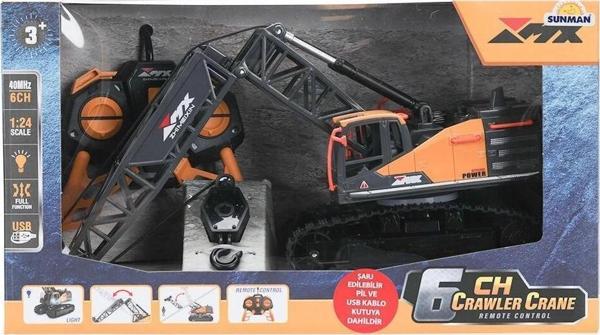 5086 SUN-İş Makinesi Paletli Vinç   1:24 Buldozer - Image 1