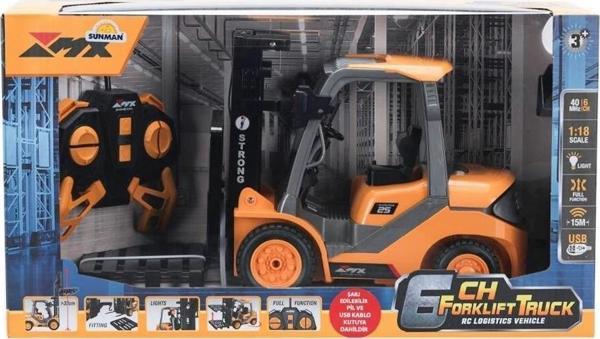 5087 SUN-RST-RC İŞ MAKİNESİ 1 18 FORKLİFT FF IŞIKLI 6CH 3 7V USB 40MHZ - Image 1