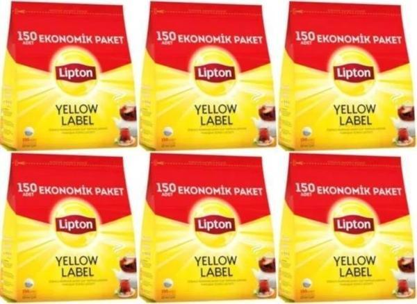 Lipton Yellow Label Demlik Siyah Poşet Çay 150 Adetli 6 Paket - Image 1