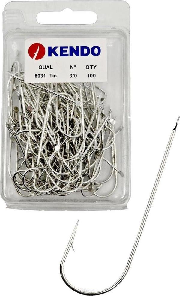 Kendo 8031 Tin 3/0 100 Adet Olta İğnesi ( 1250 D Kalıbı) - Image 1