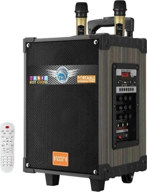 Luxury,  Şarzlı Çift El Mikrofonlu Mevlüt Anfisi , Taşınabilir Ses Sistemi, Karaoke Sistemi - Image 1