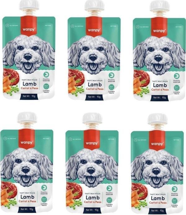 Taze Kuzu Etli & Havuçlu Köpek Et Ezmesi 90 Gr. X 6 Adet - Image 1