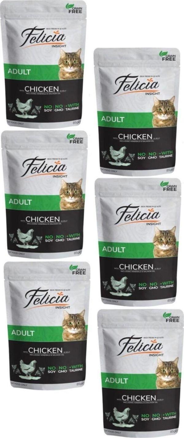 Pouch Tavuklu Kedi Konservesi Tahılsız 85 gr X 6 Adet - Image 1