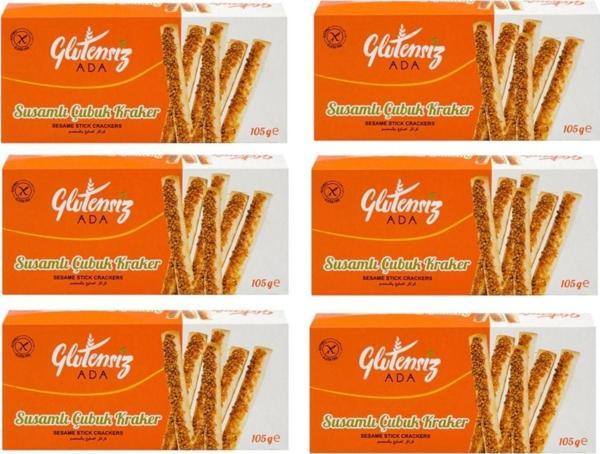 Susamlı Çubuk Kraker 105 gr 6 Adet - Image 1