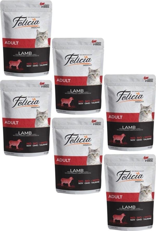 Pouch Kuzulu Kedi Konservesi Tahılsız 85 gr X 6 Adet - Image 1