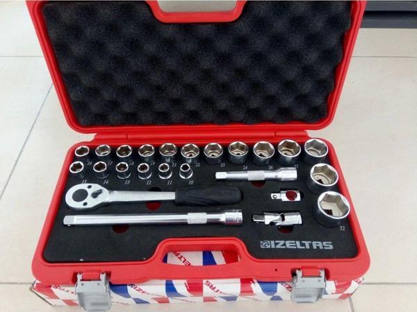 İzeltaş 1113 Lokma Anahtar Takımı 1/2' Altı Köşe 24 Parça – 1113002024 - Image 1