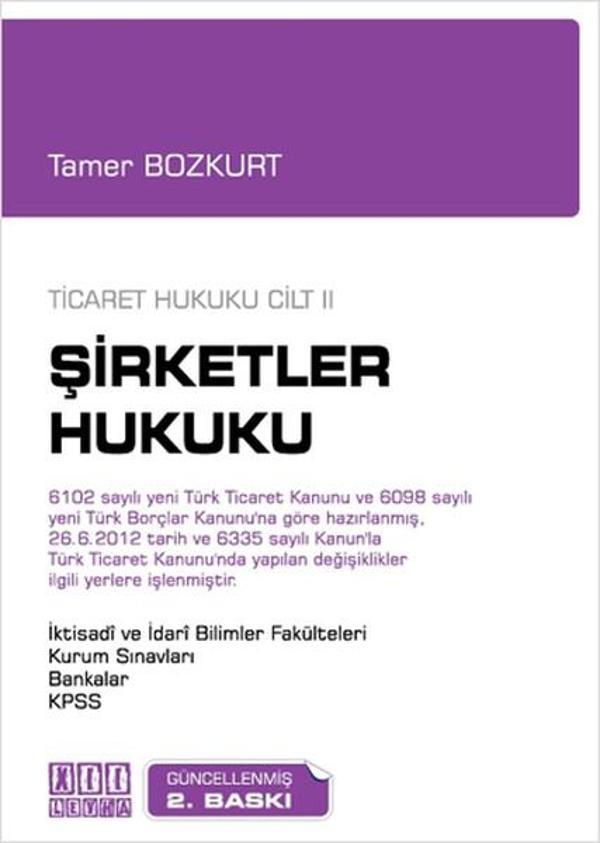 Ticaret Hukuku Cilt: 2 - Şirketler Hukuku - On İki Levha Yayıncılık - Image 1