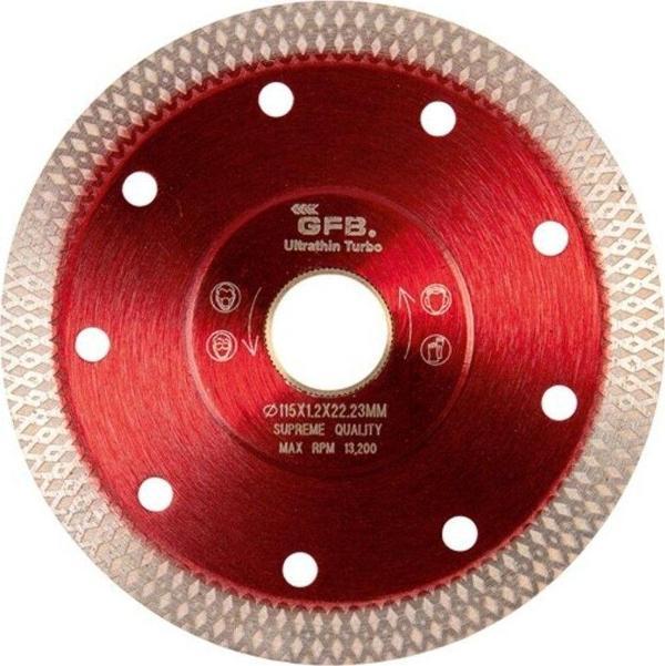 Gfb 2394 Seramik-Fayans Çapaksız İnce Turbo Elmas Testere 115 mm - 2 Adet - Image 1