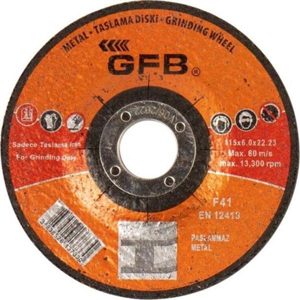 Gfb 2360 Metal 115x6x22,23 Mm Taşlama Taşı - 10 Adet - Image 1