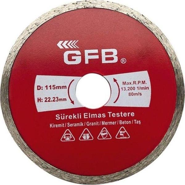 Gfb 2382 Beton-Mermer-Granit Kesici 230 Mm Sürekli Elmas Testere - 2 Adet - Image 1