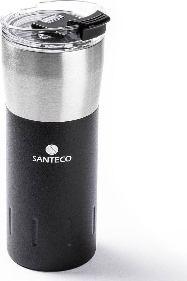 Tantitoni Saneco Çift Katmanlı Paslanmaz Çelik Termos Bardak 500ml Siyah  - Image 1