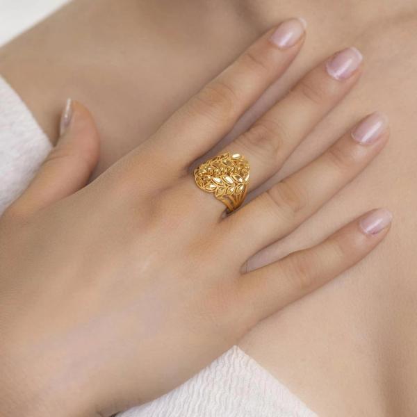 Yiğitbaşı Gold 22 Ayar Fancy Dorika Yüzük - Image 1
