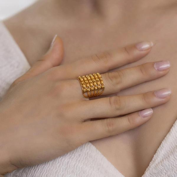 Yiğitbaşı Gold 22 Ayar Fancy Dorika Yüzük - Image 1