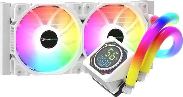 Gamepower Skadi Square 240 Argb Beyaz (Rgb Borulu) 240Mm Cpu Sıvı Soğutma - Image 1