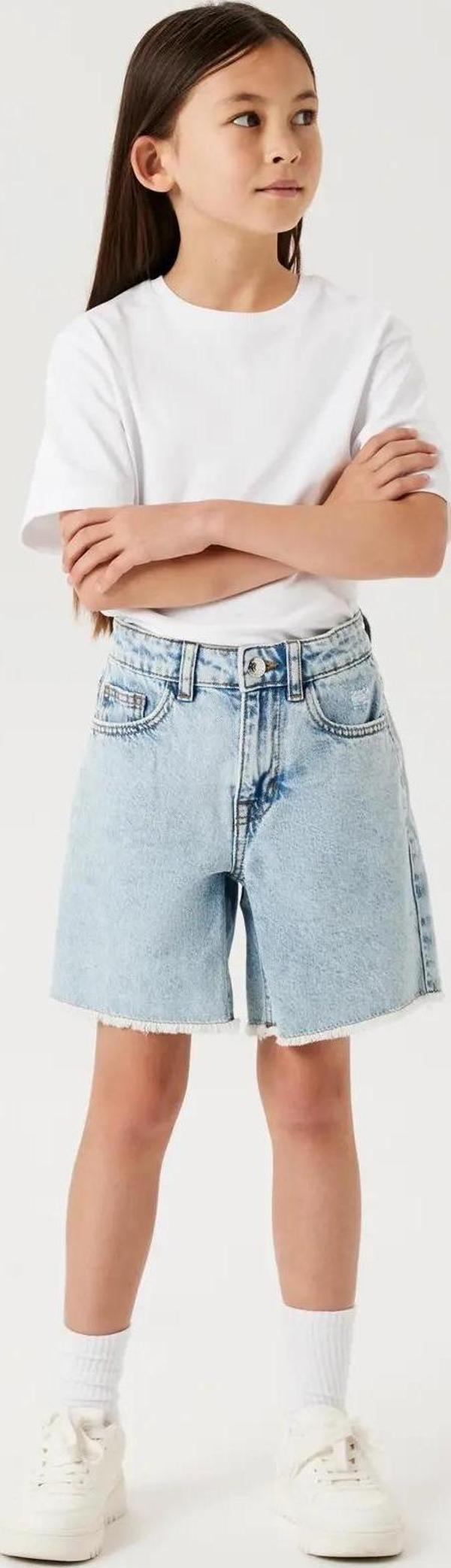 Name It Nkfbella Hw Wide Kız Çocuk Denim Şort 13240207 - Image 1