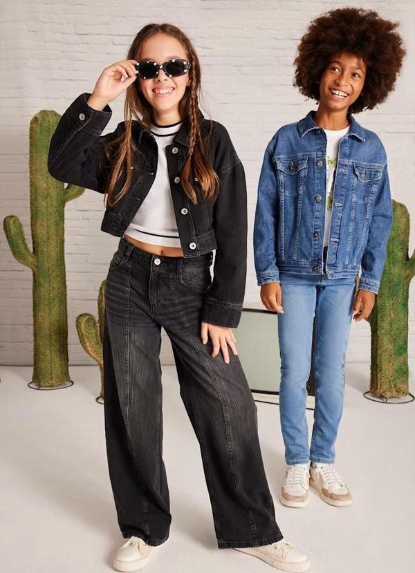 Mayoral Kız Çocuk Geniş Paça Denim Pantolon 6538M - Image 1