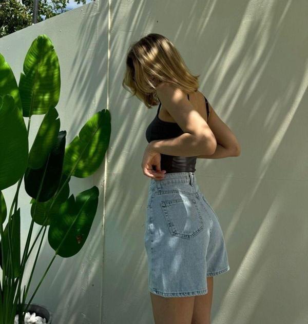 Denim şort - Image 1
