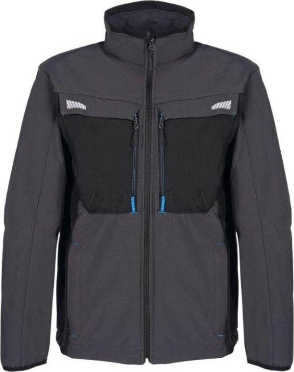 Eser X Workwear Lion Softshell Mont - Koyu Gri - Image 1