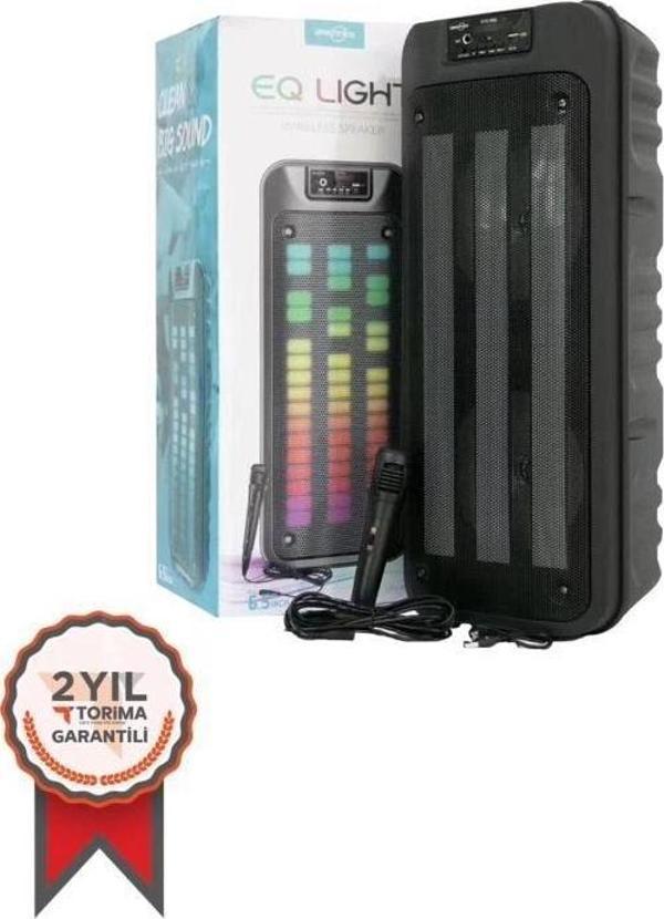 Gts-1852 Taşınabilir Rgb Ledli Bluetooth Hoparlör Usb-tf Siyah - Image 1