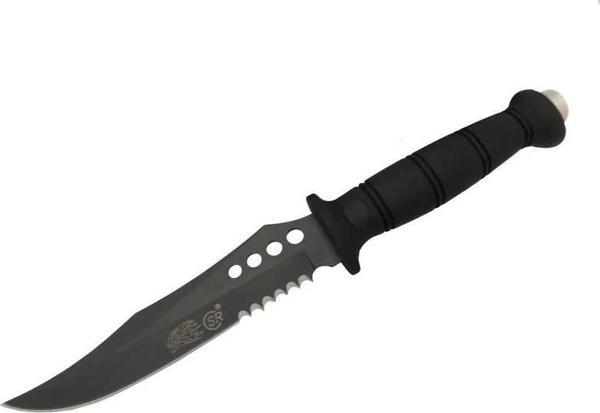 Sr S008b Lejyoner Tırtıklı Outdoor Bıçağı 29 Cm - Kauçuk Sap, Perçinli - Image 1