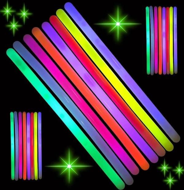 Karanlıkta Parlayan Fosforlu Glow  Kalın Çubuk 30 Cm 1 Adet - Image 1