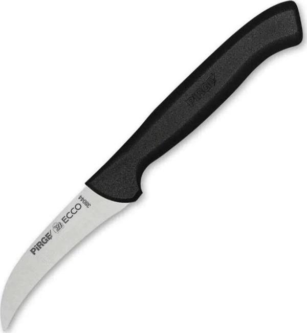 38044 Ecco Kıvrık Eğri Sebze Dekor Bıçağı 7,5 Cm - Siyah - Image 1