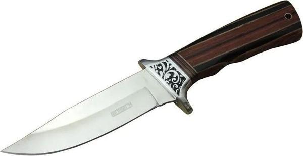 A058-1 Kamp Bıçağı 26,5 Cm - Ahşap Sap, Kılıflı - Image 1