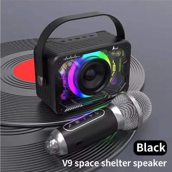 Vtn-82 Taşınabilir Kablosuz Işıklı Bluetooth Hoparlör Ses Değiştirme Özellikli - Image 1