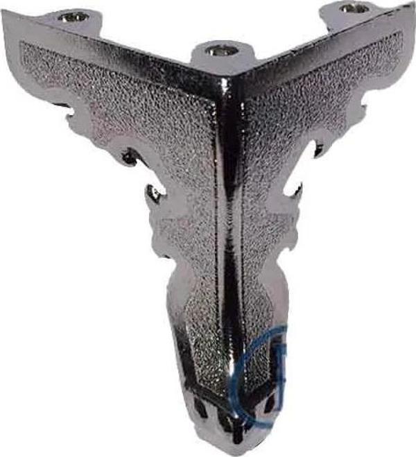 Kelebek Ahşap, Sunta Sandık Ayağı, Kutu Ayak 5,5 Cm - Nikel - Image 1