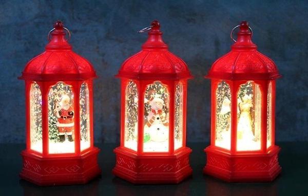 Yılbaşı Temalı Işıklı Kar Küresi Alk3218 - Image 1