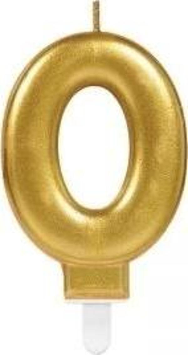 0 Rakam Mum Gold Renk - Image 1