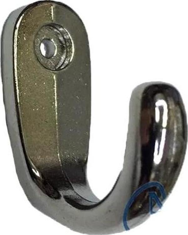 Büyük Tekli Fincan Askı, Dekor Askısı - Nikel, 100 Adet, 12x23x30 Mm - Image 1