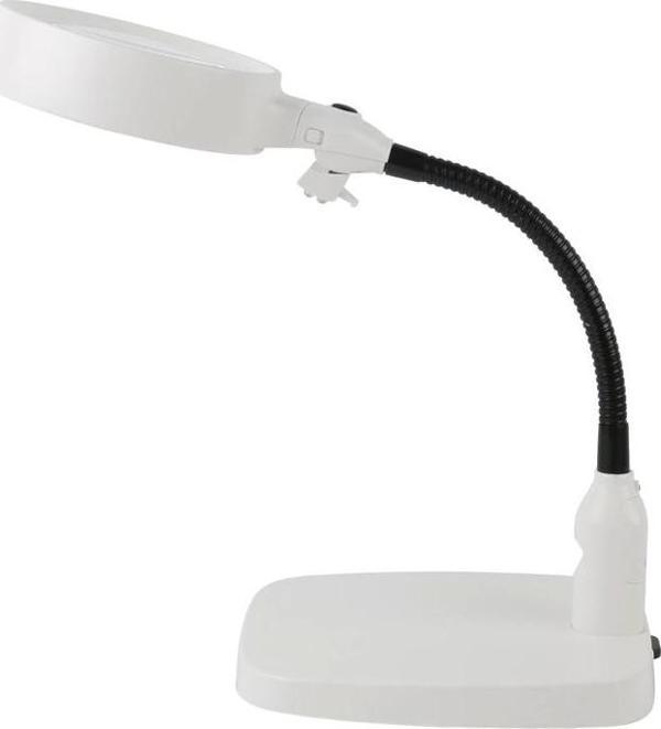 Masaüstü 10x Led Işıklı Büyüteç Okuma El Sanatları Onarım Büyüteç 7765 - Image 1