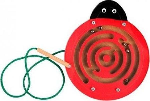 Montessori Ahşap Uğur Böceği Manyetik Labirent - Image 1