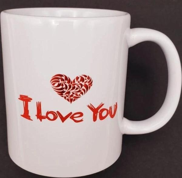 I Love You Baskılı Bardak - Image 1