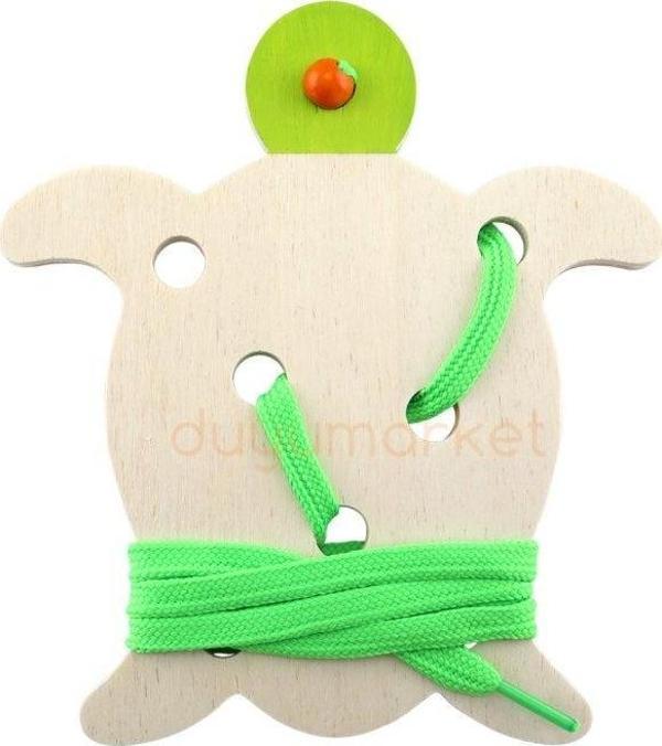 Montessori İp Geçirme Kaplumbağa - Image 1