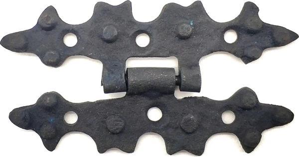 Antika Tarz Dekoratif Pirinç Yıldız Menteşe - 84x44 Mm, Oksit - Image 1