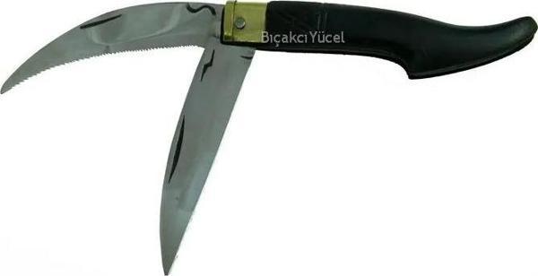 Tosya Küçük Çiftli Testereli Bıçkı Çakı 14 Cm - Plastik Saplı, Manuel - Image 1