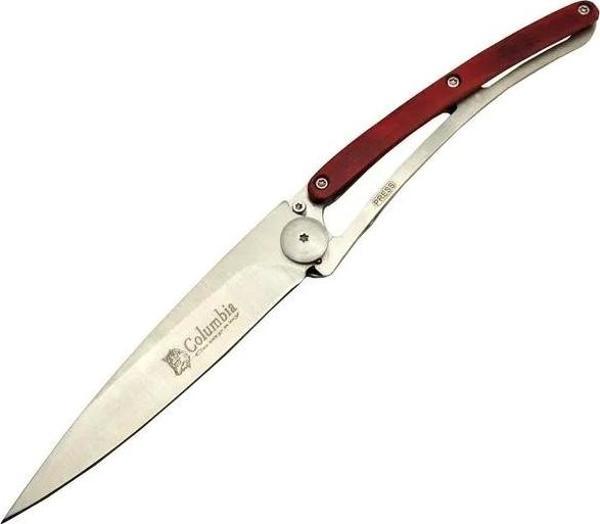 Ext 2990d Deejo Kırmızı Kamp Çakı 22,5cm- Manuel, Kemerlikli, Ultra Hafif - Image 1