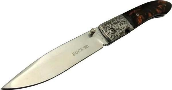 Knives Bk-011bk Kamp Çakı 23 Cm - Kahverengi Sedef Sap, Kılıflı, Kutulu - Image 1