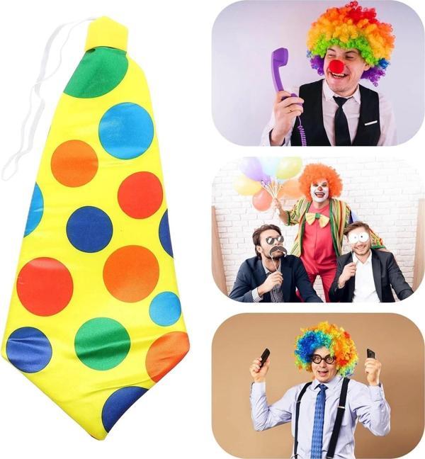 Palyaço Kravatı Lastikli Geniş Kesim 17x37 Cm - Image 1