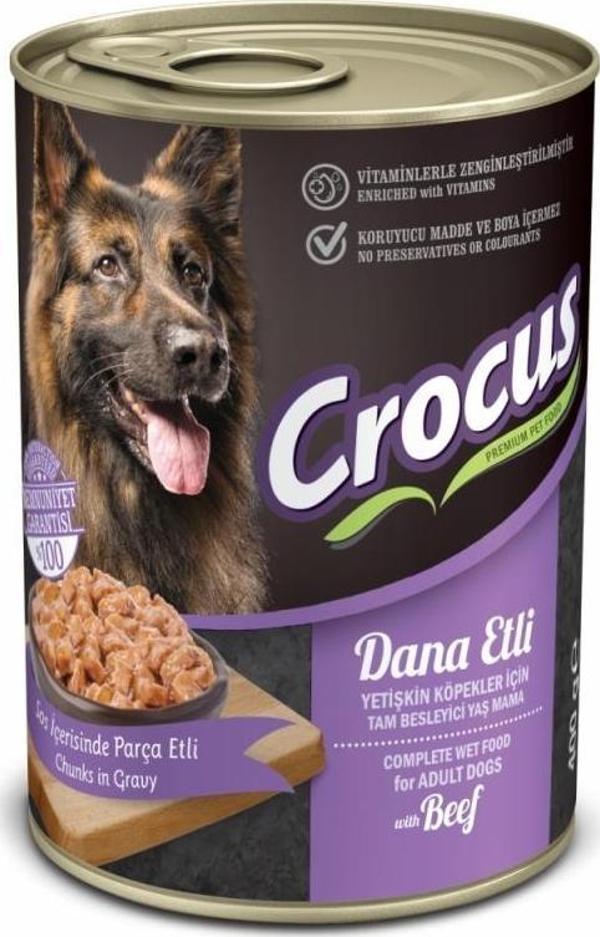 Crocus Dana Etli Köpek Yaş Mama 400gr - Image 1