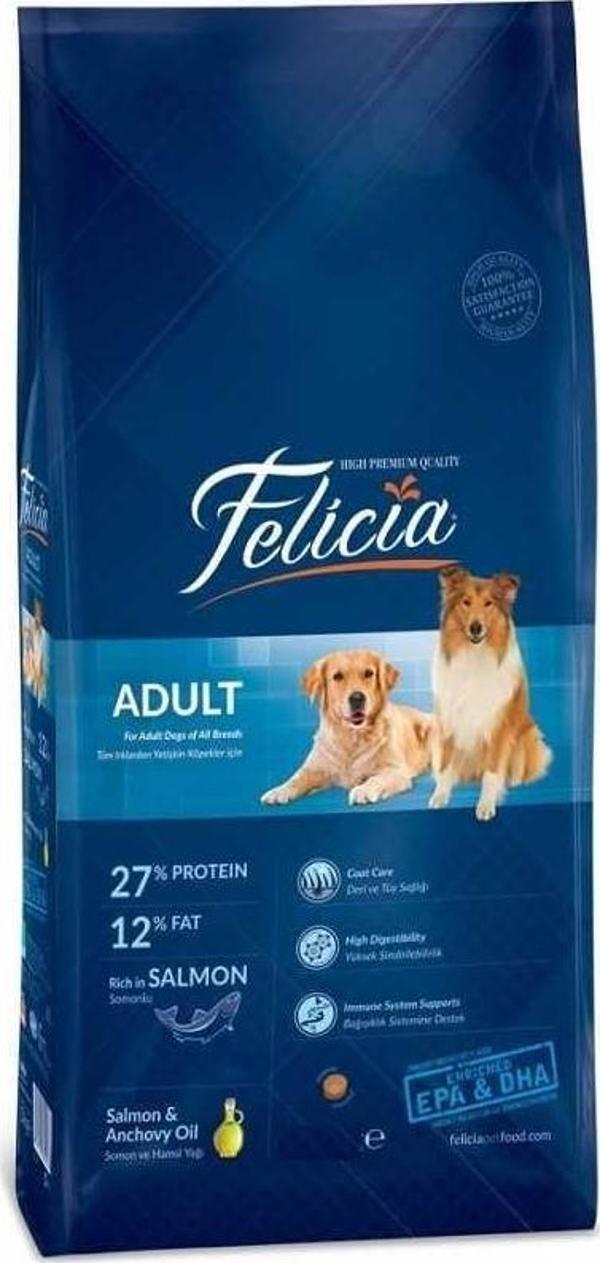 Felicia Somonlu Yetişkin Köpek Maması 3 kg - Image 1