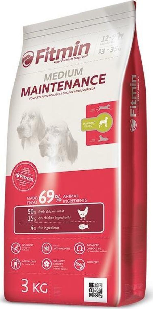 Fitmin %50 Taze Tavuk Etli Orta Irk Yetişkin Köpek Maması 3 Kg - Image 1