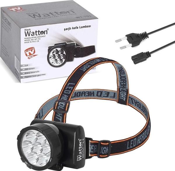 7 Ledli Şarjlı Baret Kafa Lambası  Wt-701 - Image 1